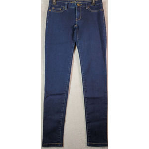 Michael Kors Jegging Jeans Women Size 2 Dark Blue Denim Cotton Flat Front Pocket
